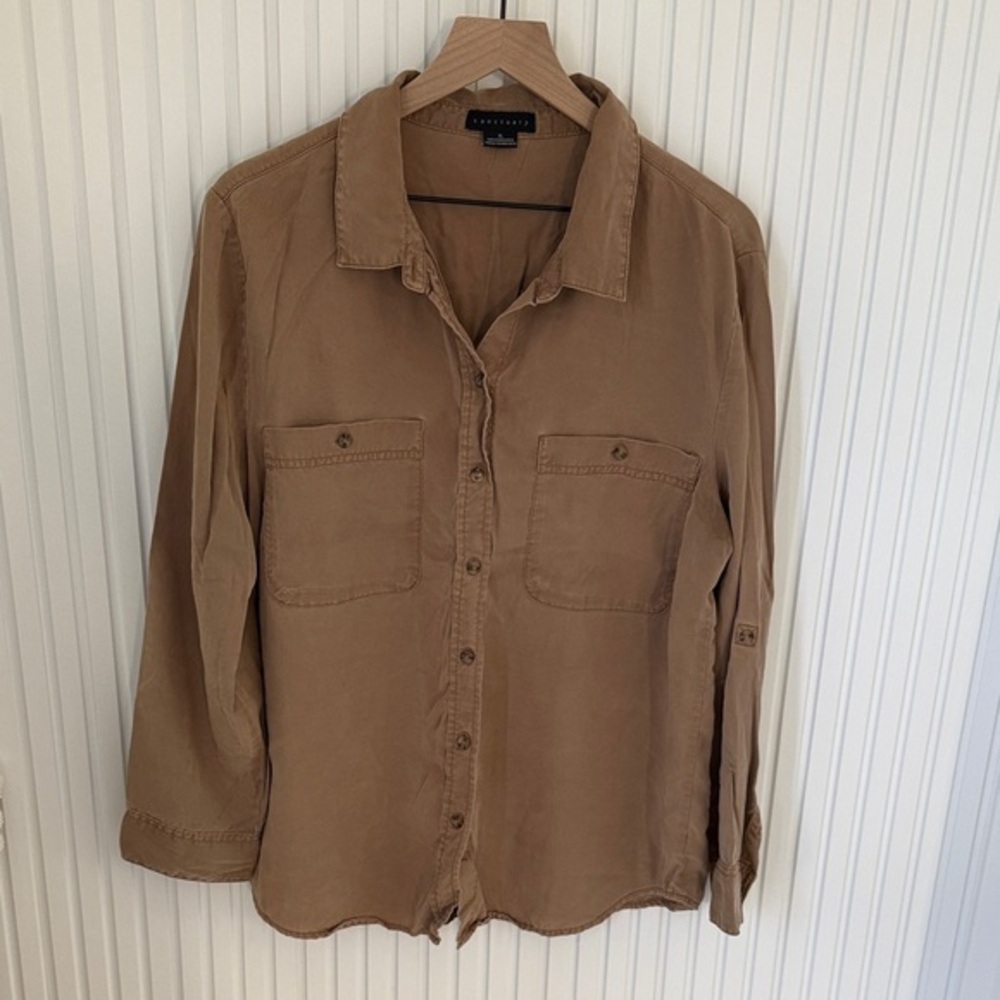 Brown Button-Up Shirt